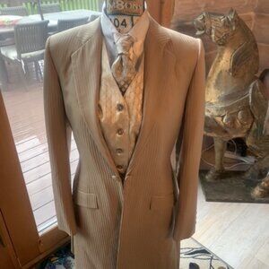 Beige/Tan Custom Saddleseat Suit, custom made, size 6